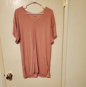 Pink Anthropologie Tee